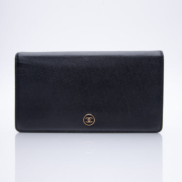 Chanel Classic Black Zippy Grained Leather Purse (Wallets and Small Leather  Goods,Wallets)
