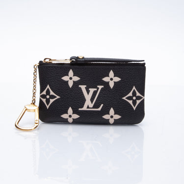 Louis Vuitton Capital LV Bag Charm and Key Holder Eclipse Leather