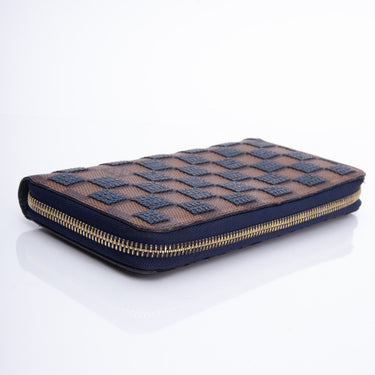 Authentic Louis Vuitton Damier Sequins Zippy Wallet Black Long
