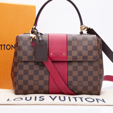 LOUIS VUITTON Damier Ebene Bond Street BB Scarlet 574252