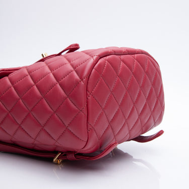 Chanel Red Quilted Caviar Classic Wallet on Chain (WOC) Q6BATL0FRB013