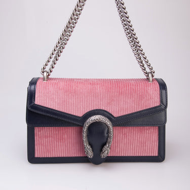 Gucci Dionysus Crystal Lined Super Mini Pink In Velvet