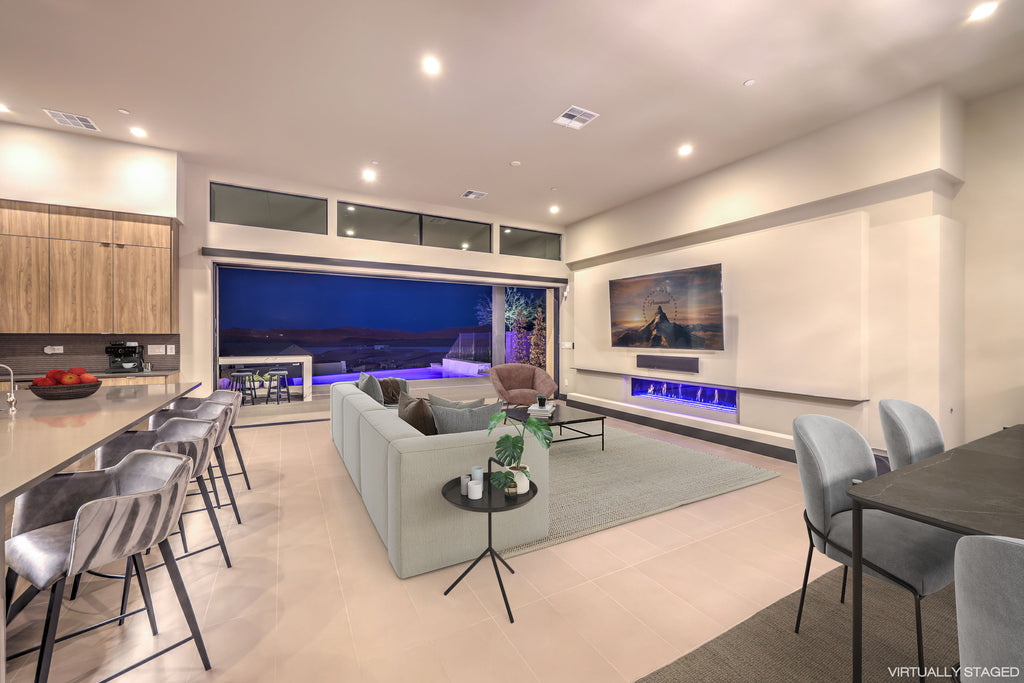 Luxury Virtual Staging in a high rise condo in Las Vegas