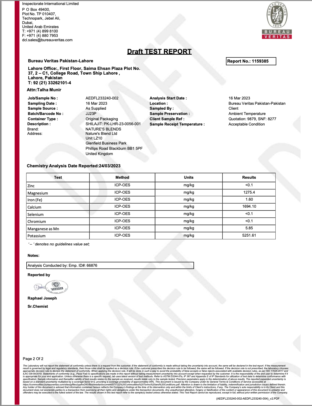 Minerals lab report (March 2023)