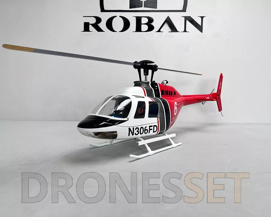 ROBAN Bell-206 450 Class RC Helicopter 2.4G 11CH GPS Stabilized Scale Flybarless PNP/RTF With X1 Flight Controller