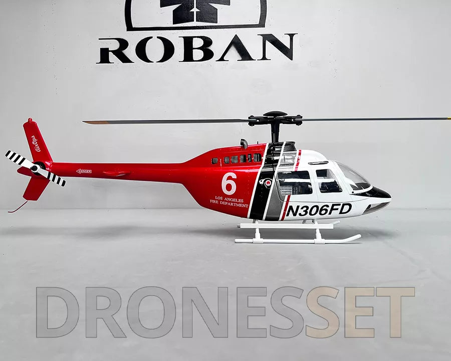 ROBAN Bell-206 450 Class RC Helicopter 2.4G 11CH GPS Stabilized Scale Flybarless PNP/RTF With X1 Flight Controller