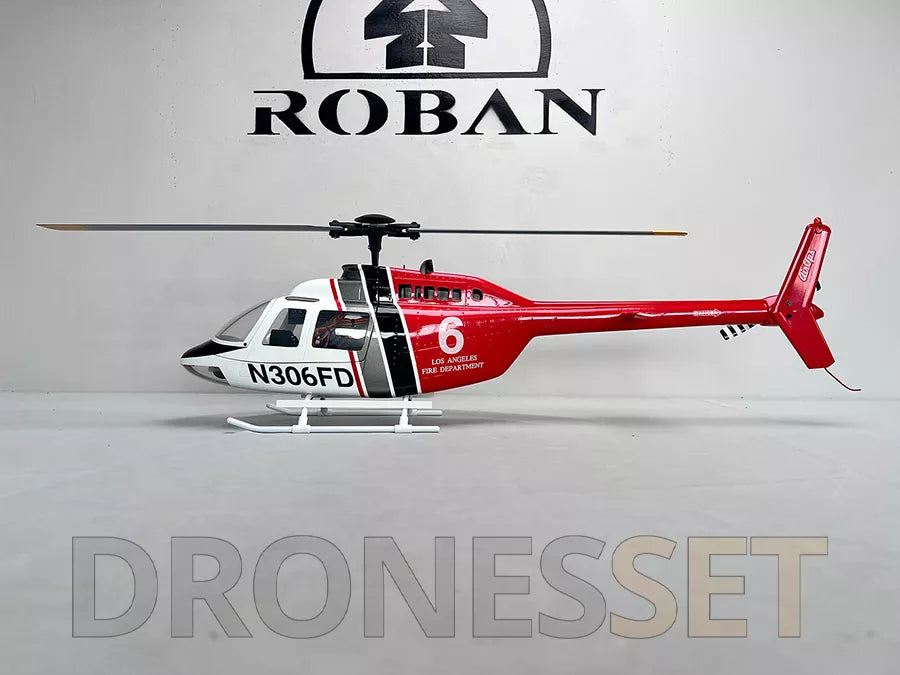 ROBAN Bell-206 450 Class RC Helicopter 2.4G 11CH GPS Stabilized Scale Flybarless PNP/RTF With X1 Flight Controller