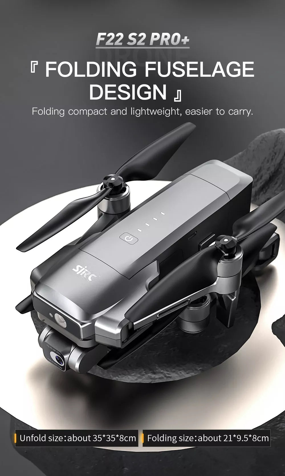SJRC F22 S2 PRO 4K Drone 6KM 2 Axis Gimbal Obstacle Avoidance Quadcopter dronesset