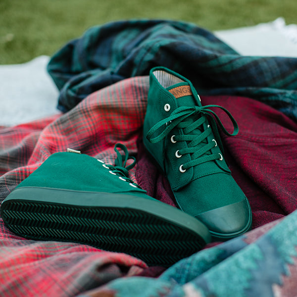 emerald green sneakers