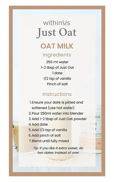 Oat Milk Recipe