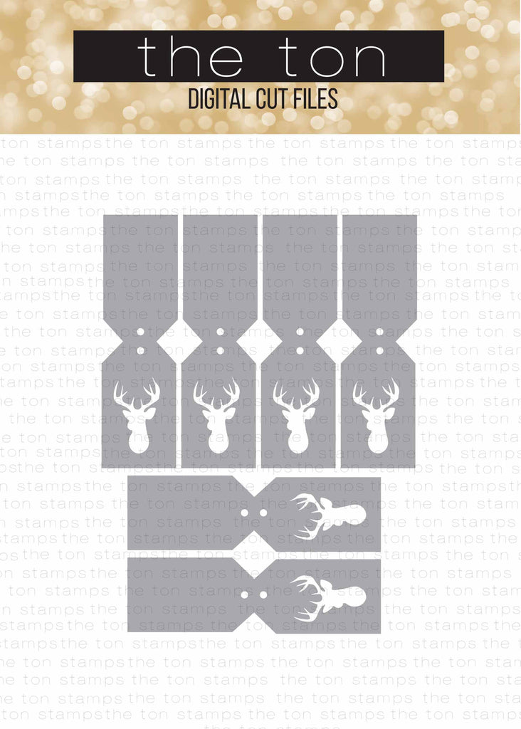 Download Fold Tags (Reindeer) SVG Cut File - The Ton