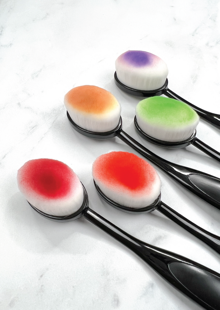 Pack of 6 - Ink Blending Brushes Bundle - Wide/Flat