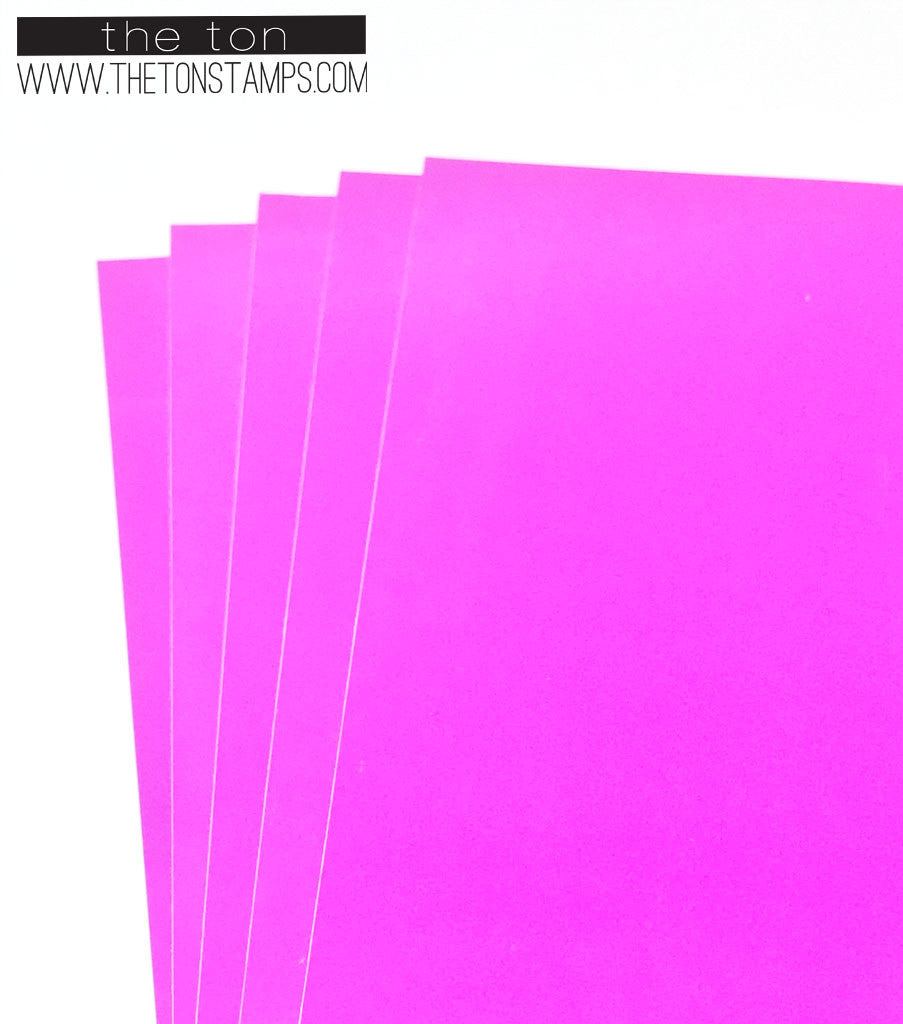 Light Pink Foil Paper - 125 mm - 25 sheets
