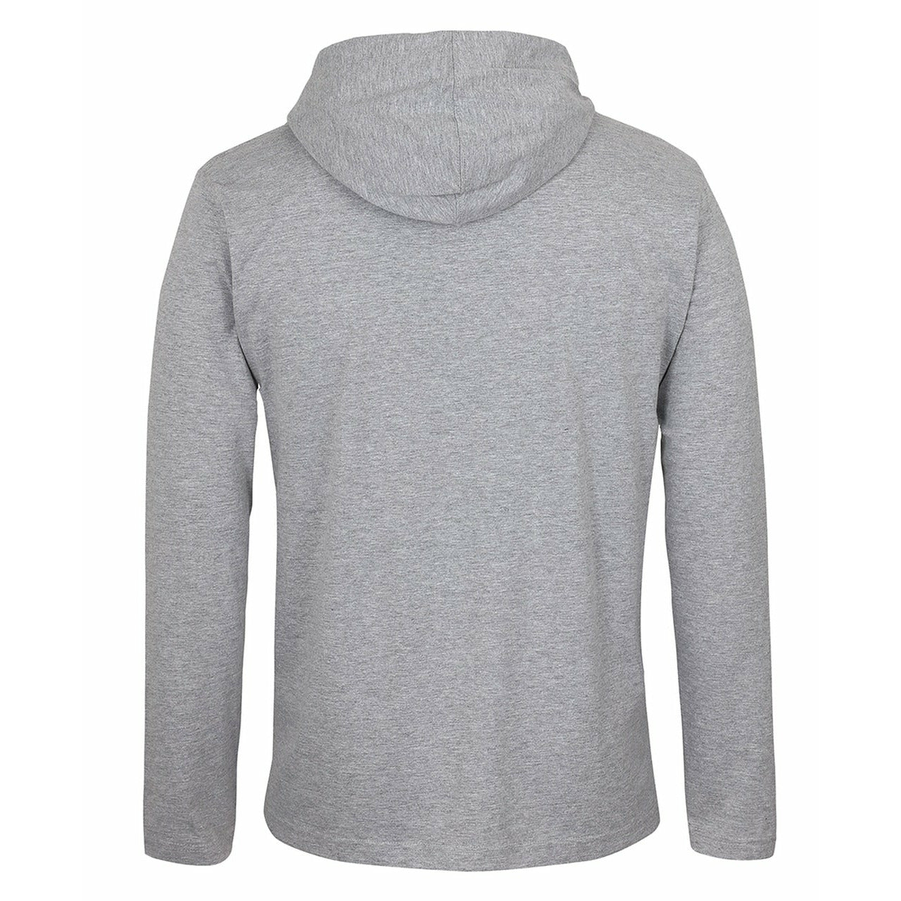 Big Men's Long Sleeve 100% Cotton Hooded Tee