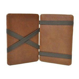 Lincoln Tan Light Flip Faux Leather Magic Wallet