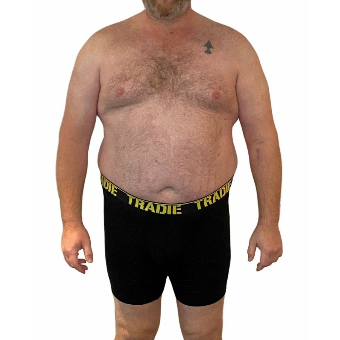 Tradies Big Fella Big Fella Long Leg Trunk - in Black/Yellow