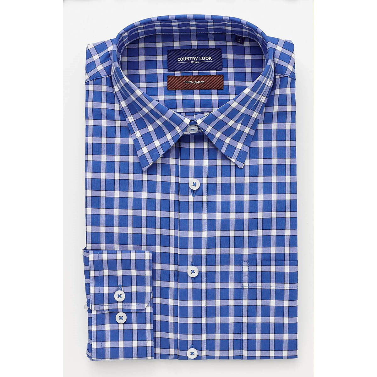 Romney Shirt in Blue Check