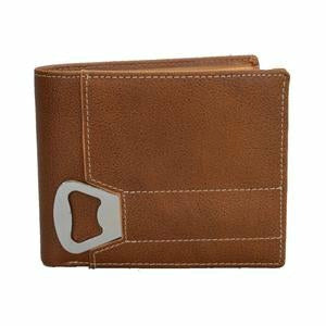 Tiger Tan Genuine Leather Wallet with Bottle Opener in Gift Box