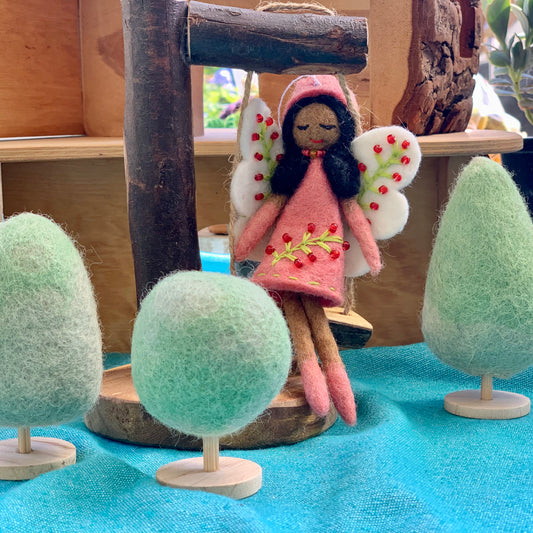 Handmade Strawberry Fairy Dollhouse, Fair Trade