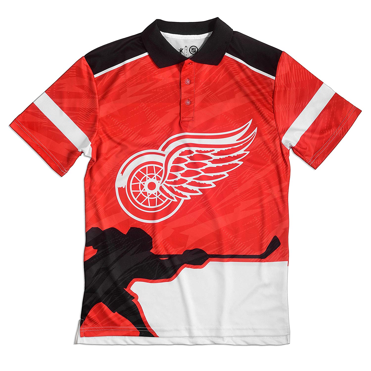 boys red wings jersey