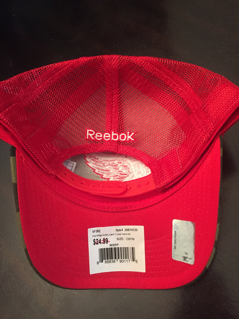 reebok detroit red wings hat