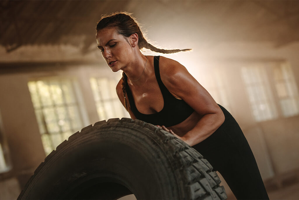 girl working out