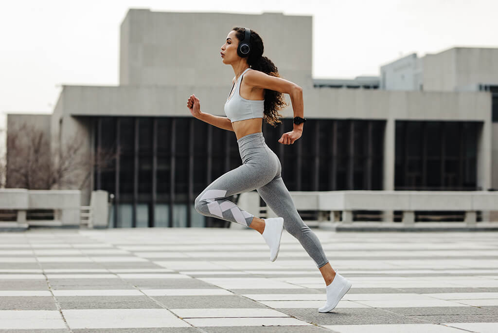 girl running for exercise