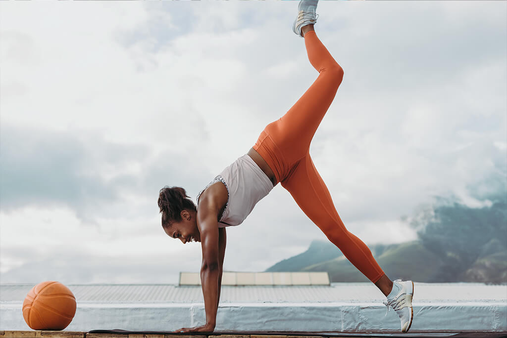 girl working out