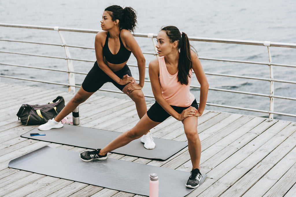 exercising with friends