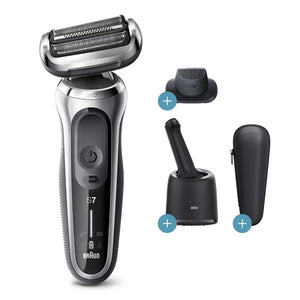 Series 7 7071cc Flex Wet Dry Electric Razor for Men, Smart Care Center - mybesthealthandwellness - Electric Razor For Men Wet Dry