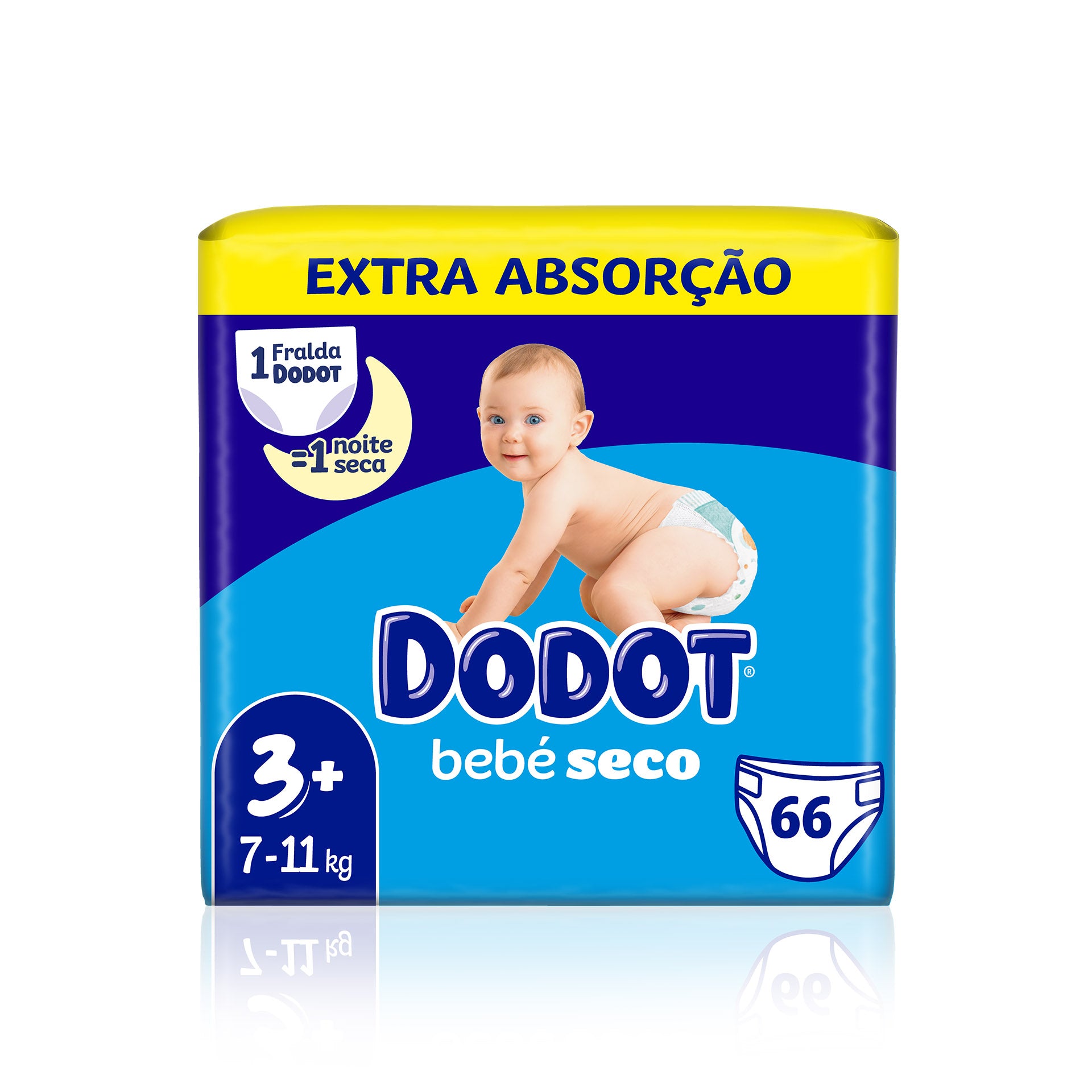 Dodot - Pañales Activity Extra T3+ (7-11 kg) 120 Unidades, Dodot