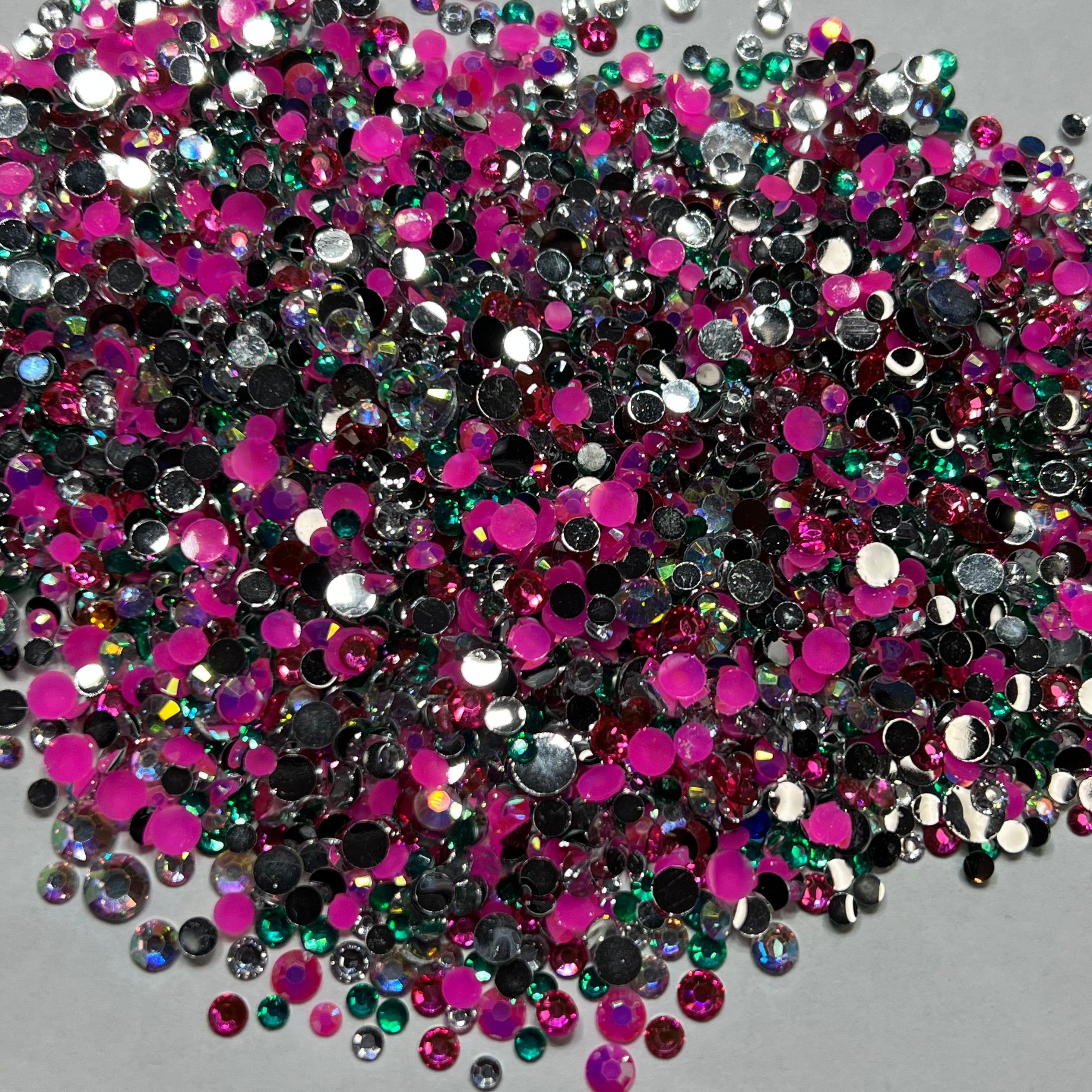 Black Rhinestones 2mm - 6mm You pick Size