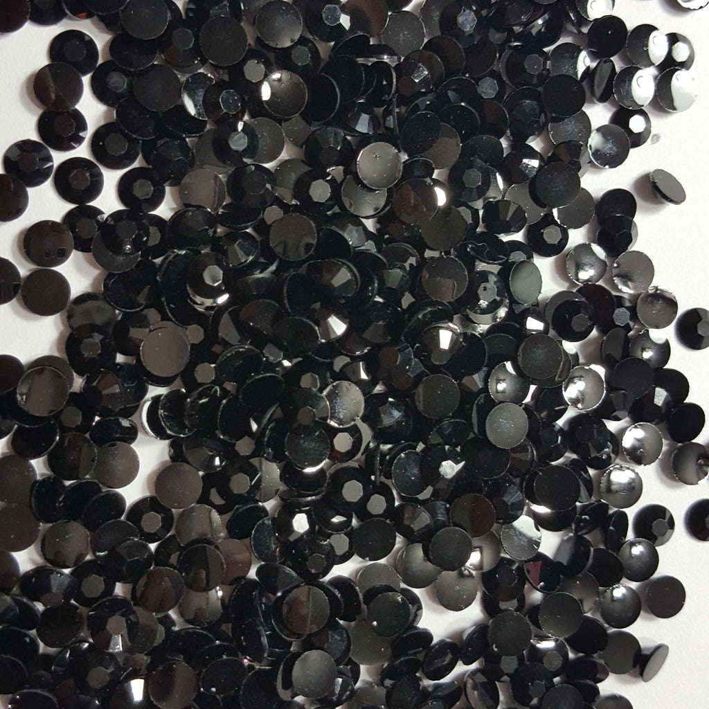 Black Rhinestones 2mm - 6mm You pick Size – Fabcabcases