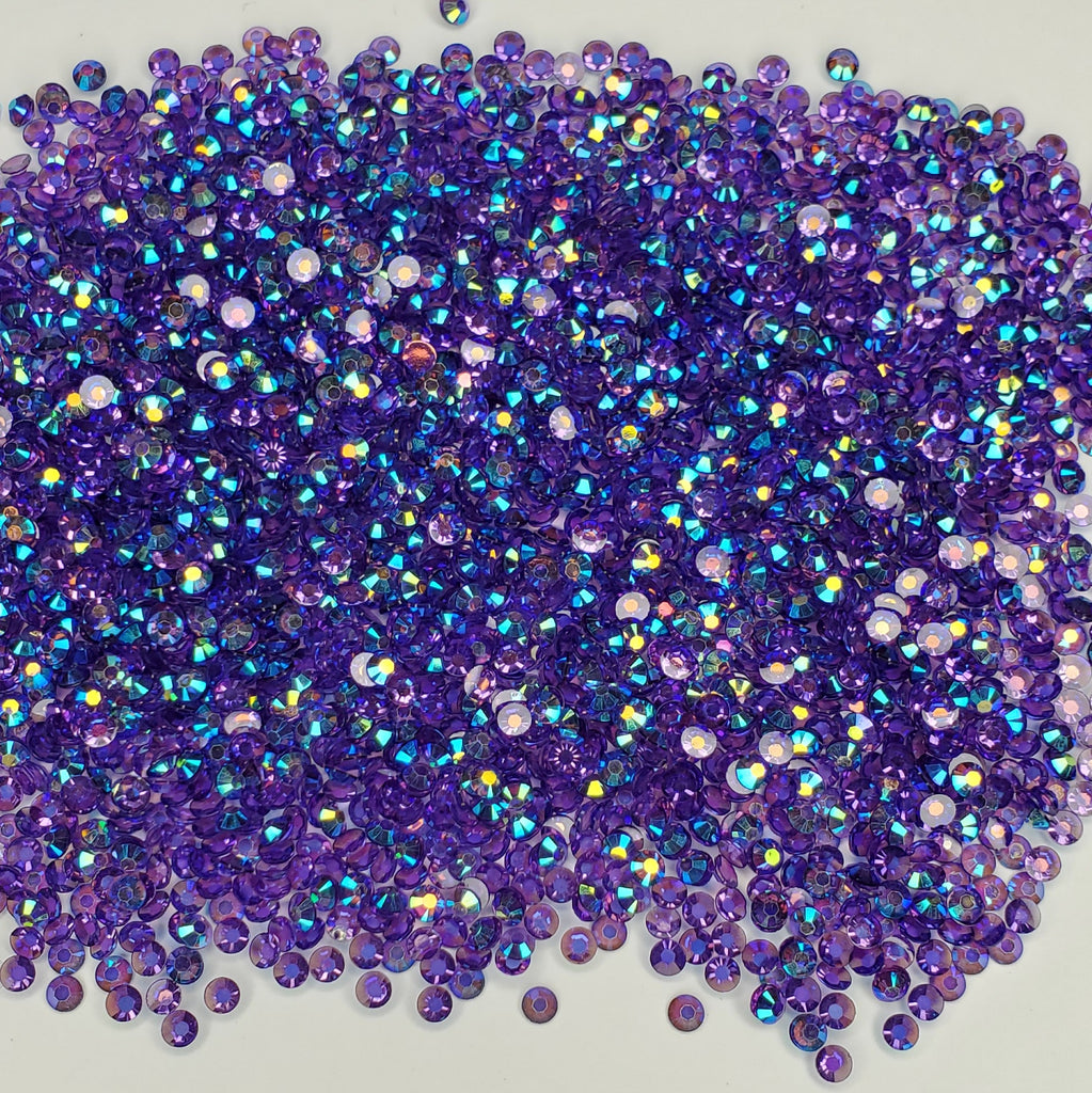 Transparent Purple Rhinestones Jellies 2mm - 6mm You pick Size ...