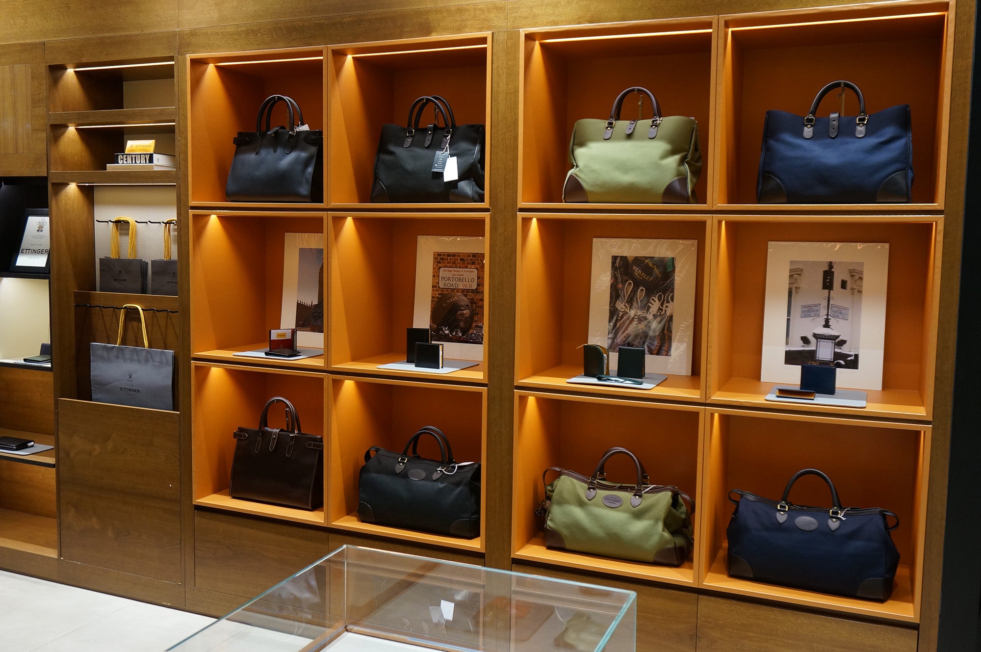 ettinger shop Seoul South Korea luxury travel bags