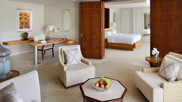 The suite interior. Image by The Park Hyatt, Dubai.