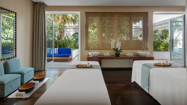 The Amara Spa, couple suite. Image by The Park Hyatt, Dubai. 