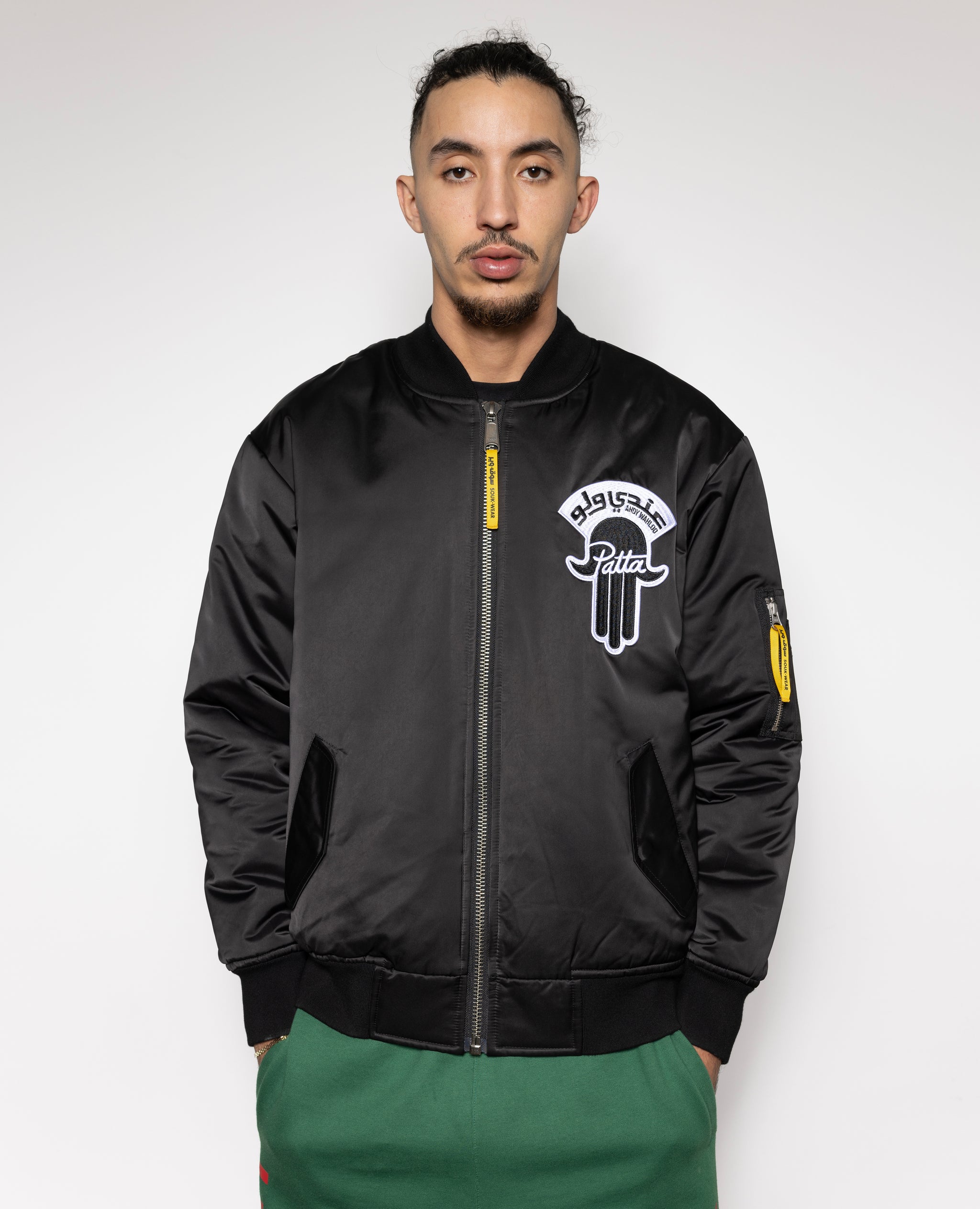 Patta x Andy Wahloo Reversible Bomber Jacket (Black) – Andywahloo-apparel