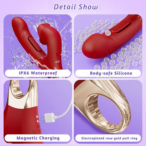 Rose Tongue Vibrator with Biting Sensation
