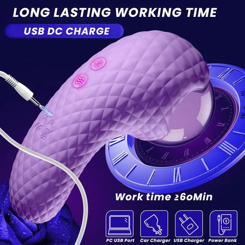 Pulsed G-Spot Vibrator with Tail