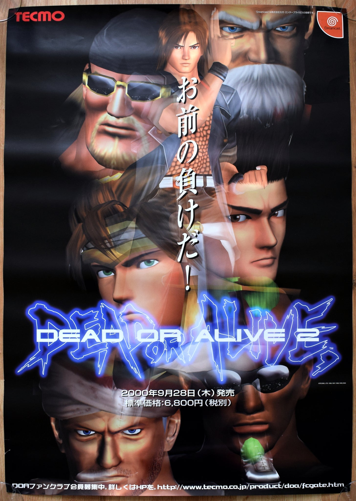 日本製】 DEAD OR ALIVE デッドオアアライブ B2 サイズ ポスター