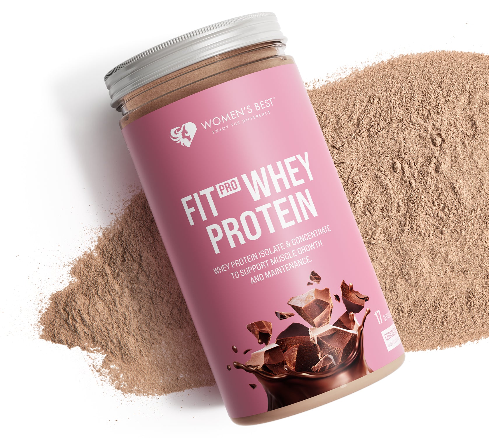 Women's Best Fit 100% Premium Whey Protein, Chocolate, 2.2 LB
