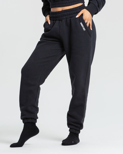 Comfort Cropped Hoodie - Black