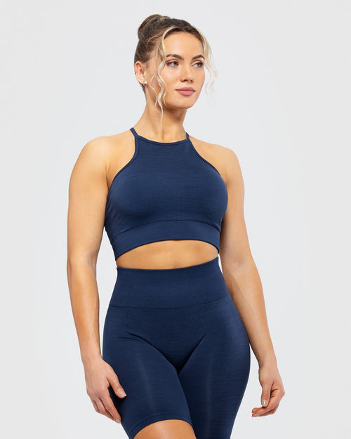 Define Seamless Scrunch Leggings - Blue Marl 