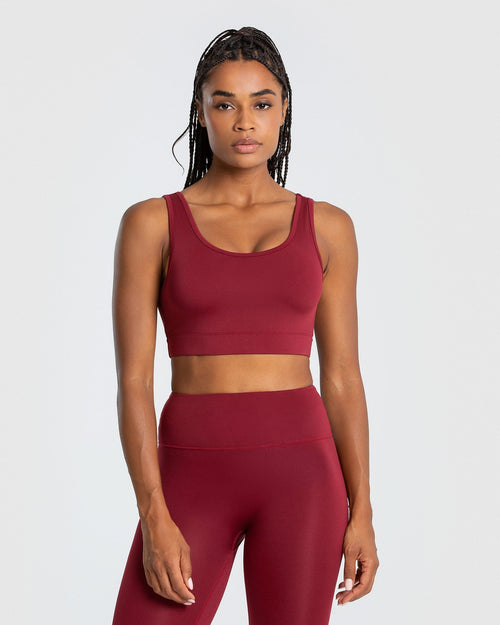 Burgundy Impact Sports Bra, Ideal for Yoga & Everyday Workout