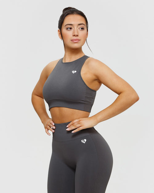 Power Seamless Sports Bra - Black