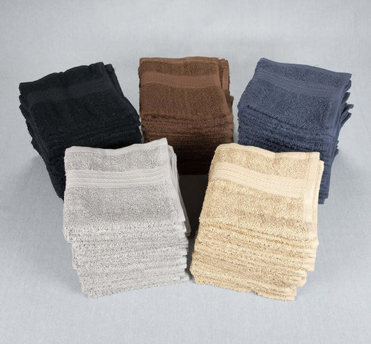 Wholesale Wash cloths Hemmed 12x12, 1.0 Lb/Dz, 86 /14%