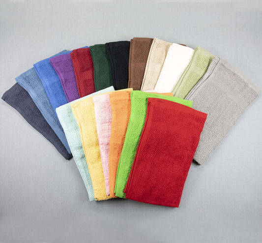 12x12 Premium Color Washcloths - 1 lb/dz - Black