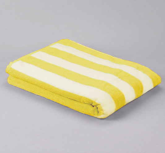 Pool Towel Yellow Stripe 12lb