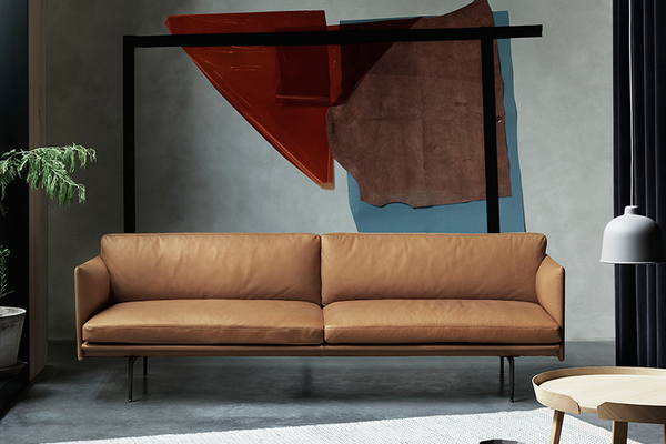 Muuto leather sofa